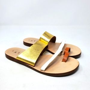 LAIIK Ani Greek Gold Sandals Size 40 EU